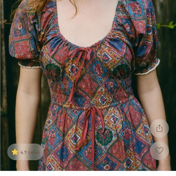 Christy Dawn Brynne Ruby patchwork Dress - Picture 3 of 4